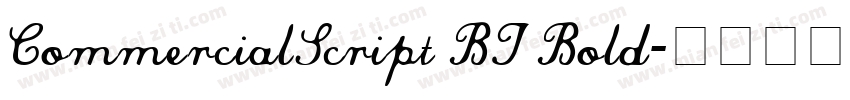 CommercialScript BT Bold字体转换